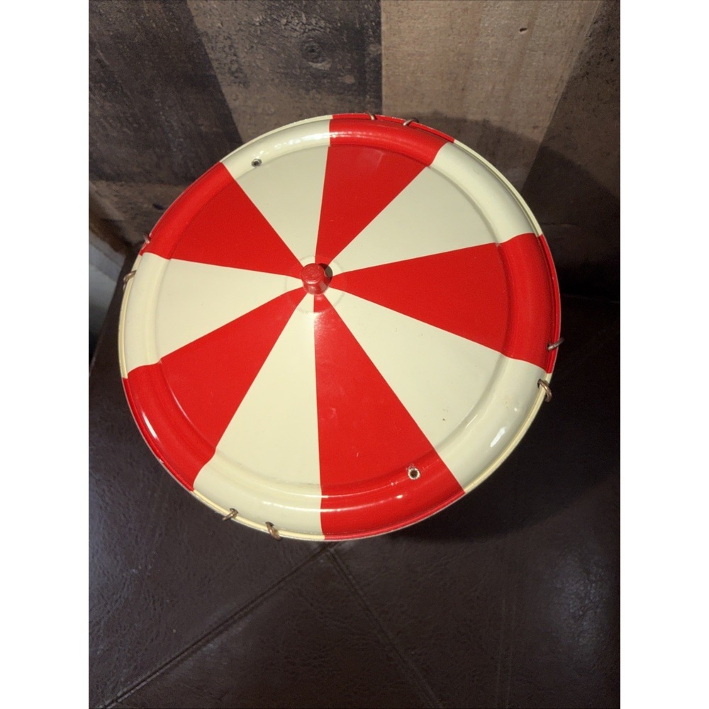 Vintage Spinning Carousel Roundabout Tin Litho Toy West Germany - Works W/ Box - Picture 8 of 17